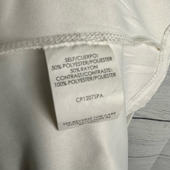 Cloth & People Womens Boho Crochet Gauzy Cream Embroidered Mini Dress Size M - Picture 10 of 10